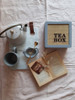 Caja De Té Madera -tea Box- 4 Divisiones Gris 2