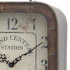 Stonebriar Large Square Reloj De Mesa De Metal Rústico Con M 1