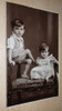 Antigua Foto Postal Niños En Estudio Fotografico 0