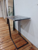 Mesa De Arrime Sillón /cama Hierro Y Chapa 2