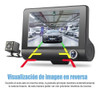 Dashcam Camara Auto Coche 3 Cámaras Grabando Simultaneo 2