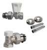 Conjunto Válvula  Detentor 1/2luxor P/radiador Niples/roseta 0