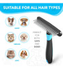 Cepillo Descascarillador Para Perros, Rastrillo Para Subp... 2