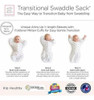 Swaddledesigns Saco De Pañales Transicional Con Brazos Hasta 3