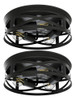 Sunco Arcadia 3-light Flush Mount Lámpara De Techo Accesorio 0