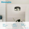 Sunco Arcadia 3-light Flush Mount Lámpara De Techo Accesorio 3