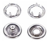 Broches De Presion Doble Aro 9.5mm Plateado X50sets 0