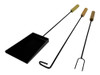 Kit Parrillero Tabla Asado Herramientas Parrilla Set ×4 3