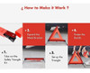 Mysbiker Triple Advertencia Triangulo Advertencia De Emergen 4
