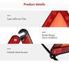 Mysbiker Triple Advertencia Triangulo Advertencia De Emergen 6