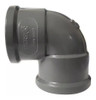 Codo Plastico Pvc Gris Tigre Clase 10 Para Pegar Caño 110 Mm 0