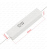 Resistencia Ceramica Cementada 10w 8.2k 8200 Ohm 8k2 X1 1