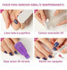 Removedor Meline Broches Wipes Quita Esmalte Uñas Manicuria 6