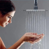 Ducha Lluvia Cuadrada Movil Con Brazo De Techo Cromo 20 Mz 5
