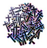 Pack Stickers Cruz Vinilo Tornasol X50 Stickers Cristianos 0