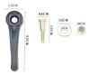 2xelectric Hair Blade Adjustment Lever For Wahl 8148 8591 5