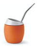 Mate Nelo Con Bombilla De Vaciado Fácil Incluida Naranja 0