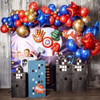 Arco Orgánico De Globos Diy Azul Rojo Cumpleaños Fiesta Deco 0