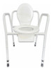 Silla Eleva Inodoro Hierro Portátil + Suplemento Eleva Bidet 4