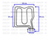 Resistencia Techo Horno Eléctrico Longvie 1900 5900 3