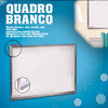 Lousa Branca Pequena Quadro Moldura Alumínio 40x60cm 3