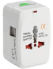 Adaptador Viajero Cargador + 2 Usb Enchufe Universal 220v 6