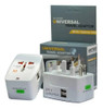 Adaptador Viajero Cargador + 2 Usb Enchufe Universal 220v 7