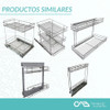 Canasto Extraible Bajo Mesada 3 Nivel 13x53x45 Cromado Fark 6 Canasto Extraible Bajo Mesada 3 Nivel 13x53x45 Cromado Fark 6
