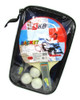 Set Ping Pong En Cartuchera Paletas Pelotas Red Soportes 0