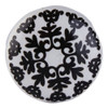 Setx6 Tirador Flor Negra De Ceramica D 4cm 1