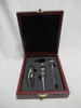 Set De Vino 4 Piezas Caja De Madera Omega Sanitarios 0