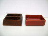 Set De Escritorio Rustico Madera Ceramica Tarjeteros Boedo 1