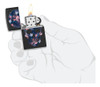 Encendedor Zippo 49771 Flamingo Skull Design Garantia. 4