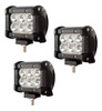 Kit 3 Faros Barra 6 Leds Auxiliar Cree Led Off Road 12v 24v 0