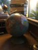 Globo Terráqueo Antiguo 35 Cm Marcas Del Paso Del Tiempo 0