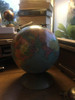 Globo Terráqueo Antiguo 35 Cm Marcas Del Paso Del Tiempo 3