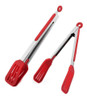 Pinza Plana Acero Inoxidable Y Silicona Calidad Premium 30cm 1