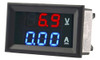 Voltimetro Amperimetro Panel Display De 3 Digitos Dual 0