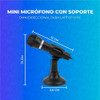 Micrófono Pc Omnidireccional Soporte 180 Grados Graba Voz 1