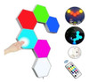 Luz Led Modular Hexagonal Rgb Decorativo Táctil Set 3 Piezas 5