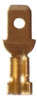 Nº 735 Terminal De Latón Enchufable Macho 5mm X100u. Lct 0