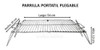 Parrilla Plegable Con Manija-  Asado Camping Pesca 55 X 35 2