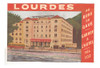 Antiguo Luggage Gran Hotel D Espagne Lourdes Francia Vintage 0
