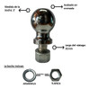 Bocha Para Tráiler Cromada De 2 Pulgadas P/4x4 1