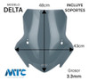 Parabrisa Delta Con Soporte Negro Yamaha Xtz 250 Mtc 3