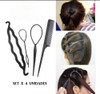 Set 3 Piezas Accesorios P/ Cabello Peinados Trenza Rodete 0