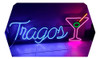 Cartel Tragos + Copa En Neón Led - Deco - Luminoso 0