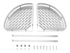 Organizador Esquinero De Baño Aluminio Inoxidable 2 Estantes 5 Organizador Esquinero De Baño Aluminio Inoxidable 2 Estantes 5