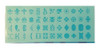 Set De 48 Stenciles De Simbolos  Decorats Icons 3  7.62cms. 1