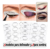 4 Planchas Stencil Para Delineado Maquillaje Sombra Ojos 1 4 Planchas Stencil Para Delineado Maquillaje Sombra Ojos 1